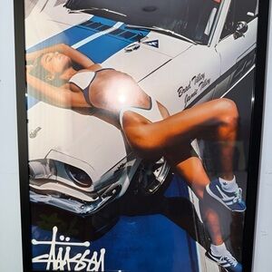 Stussy Blue and White Art Print